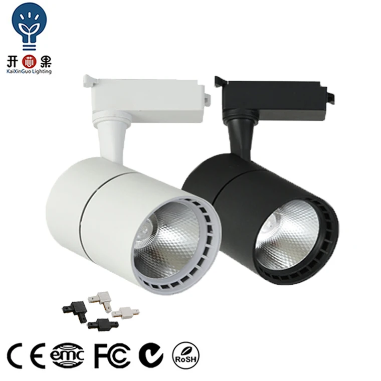 

Whole Set Led Track Light COB Track Lamp 12W 20W 30W 40W Rail Lighting Aluminum Spot Lights Fixtures For Clothing Shop Home 220V