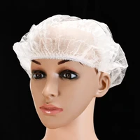 50pcs disposable hats hair nets shower cap dustproof breathable cleaning cap for tattooing food services makeup caps