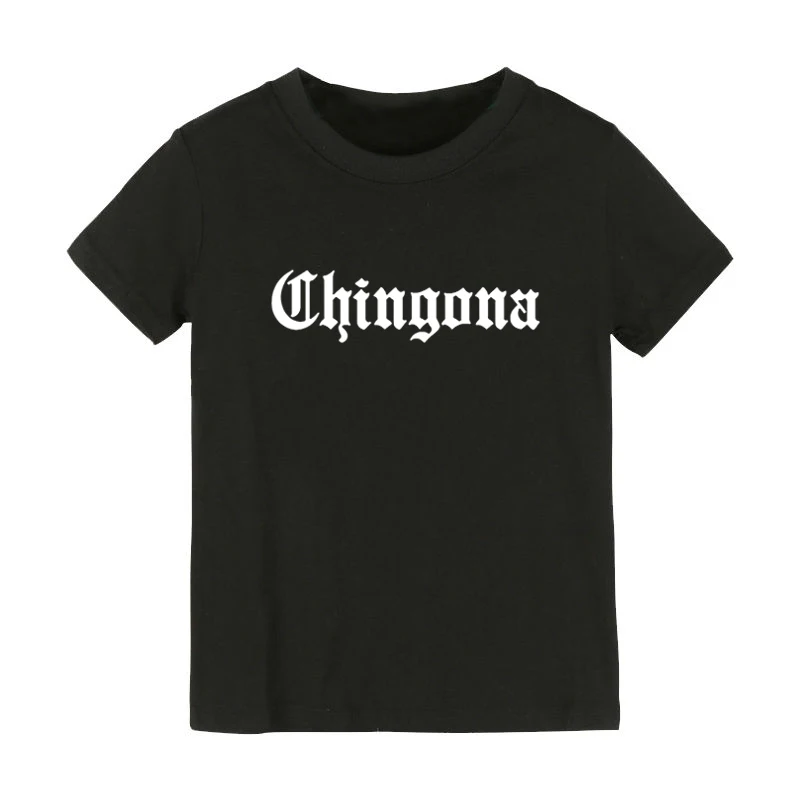 Chingona/Мехико детская футболка с латинским принтом рубашка для мальчиков и девочек