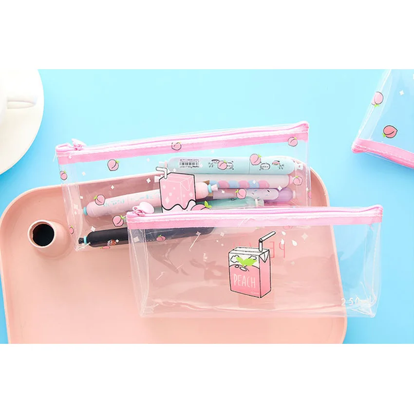 10 шт./лот ручка коробки карандаш-чехол силикагель школьного Поставки фруктов