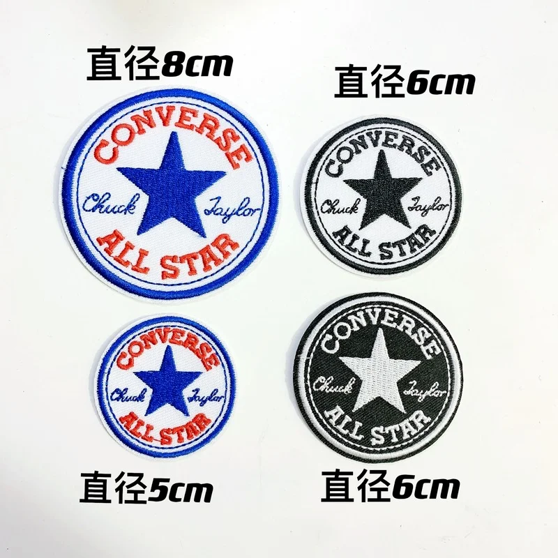 

50pcs/lot Round Embroidery Patch Star Letter Clothing Decoration Backpack Sewing Accessories Diy Iron Heat Transfer Applique