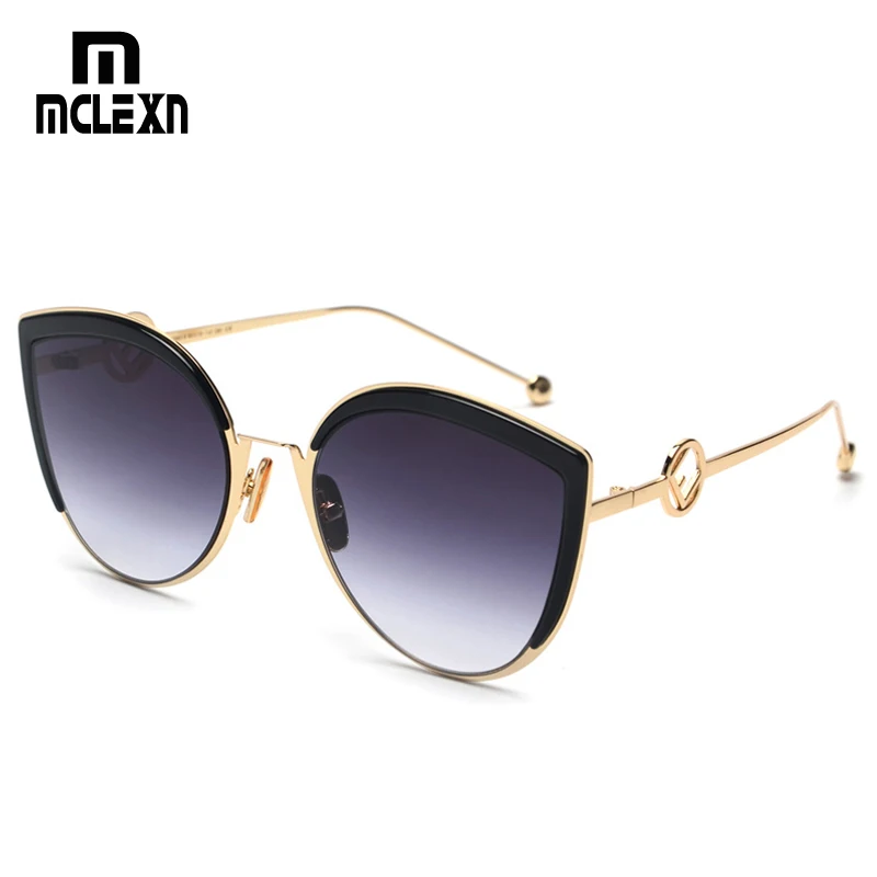 MCLEXN новинка Ретро стиль кошачий глаз солнцезащитные очки для женщин