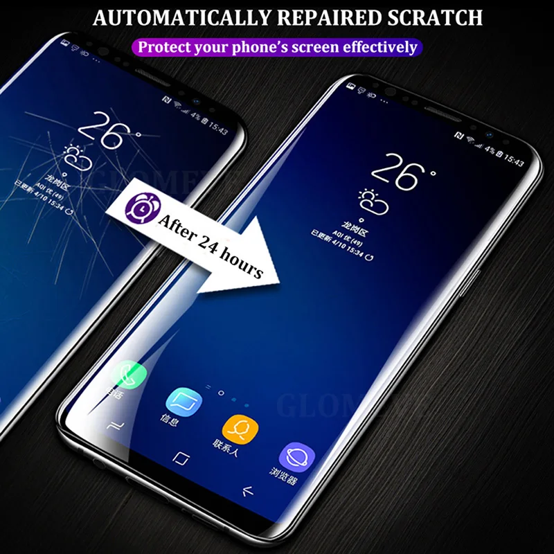 40D Гидрогелевая пленка для samsung Galaxy Note 10 S8 S9 S10 Plus Note 8 9 Защита экрана для samsung S8 S9 S7 Edge пленка не стекло