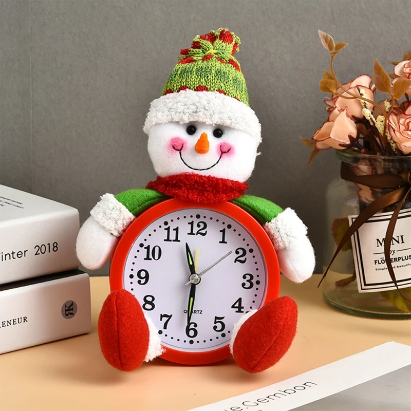 

Christmas Table Adornment Christmas Gift Alarm Clock for Home Office R9JC