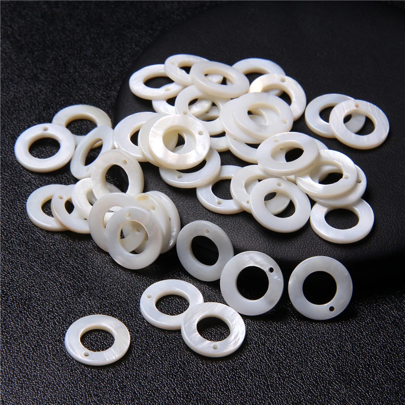 Бусины из белого натурального жемчуга с ракушками | Украшения и аксессуары