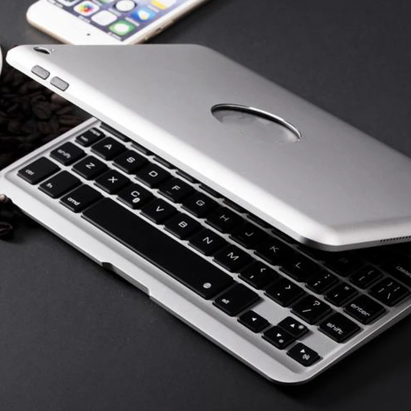 F04 цветная клавиатура с подсветкой Bluetooth для iPad Mini 4 чехол из алюминиевого