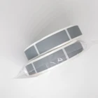 1000 шт.рулон, серая наклейка для открытки, 15 х48 мм