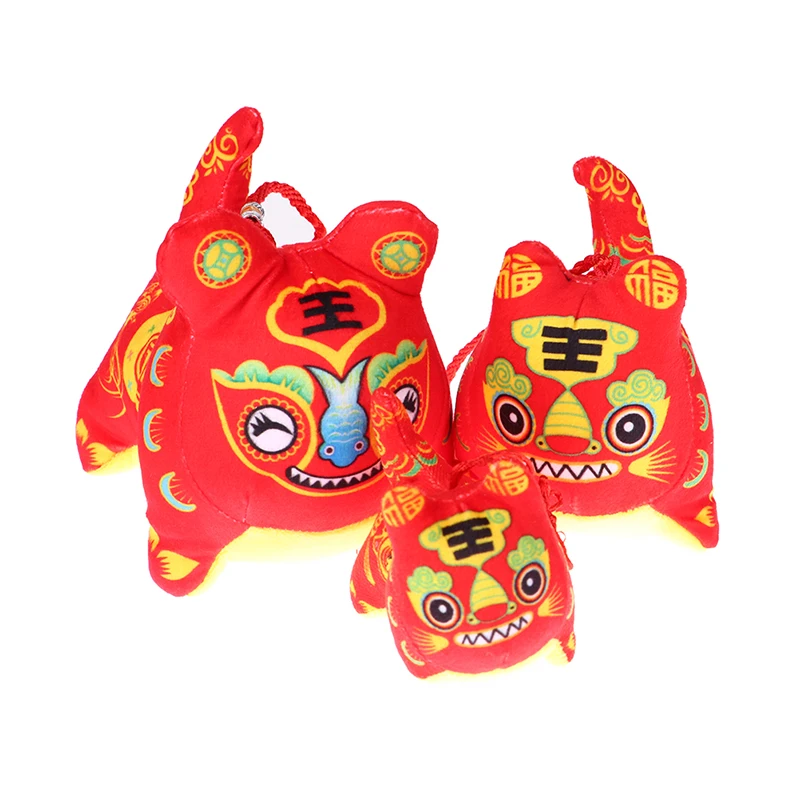 

1 шт., подвеска-талисман в виде тигра на 2022 год, мягкая плюшевая игрушка в китайском стиле, рождественский подарок