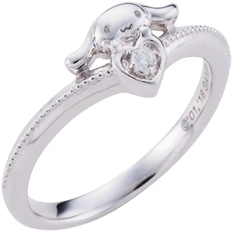 

Big Ear Dog Ring Cute Dog Love Heart-Shaped Ring