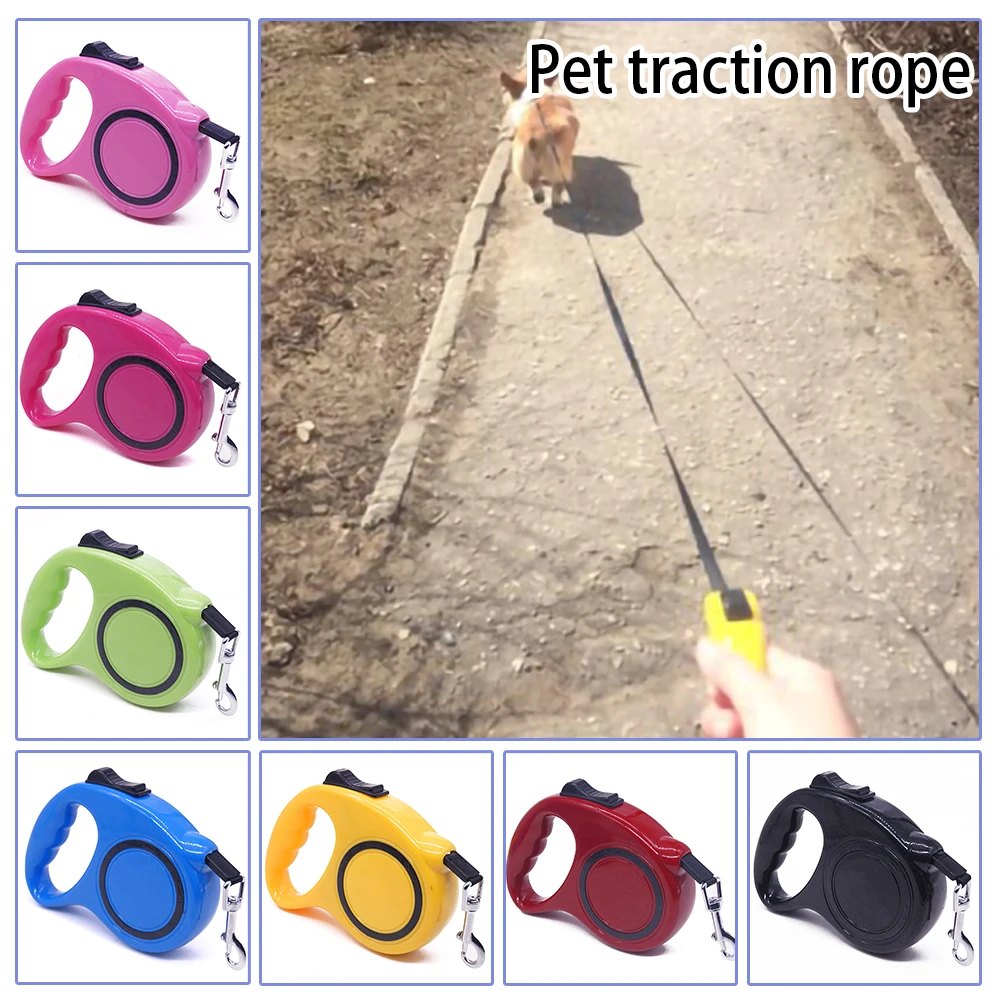 Автоматический поводок для собак телескопическая Пряжка из сплава 3 м 5 | Дом и сад