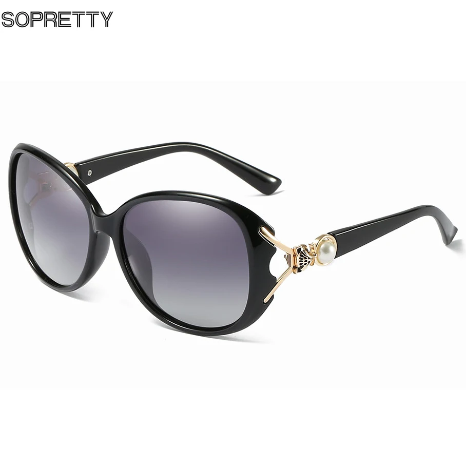 Женские поляризационные очки без оправы градиентный бант TAC Lens оверсайз