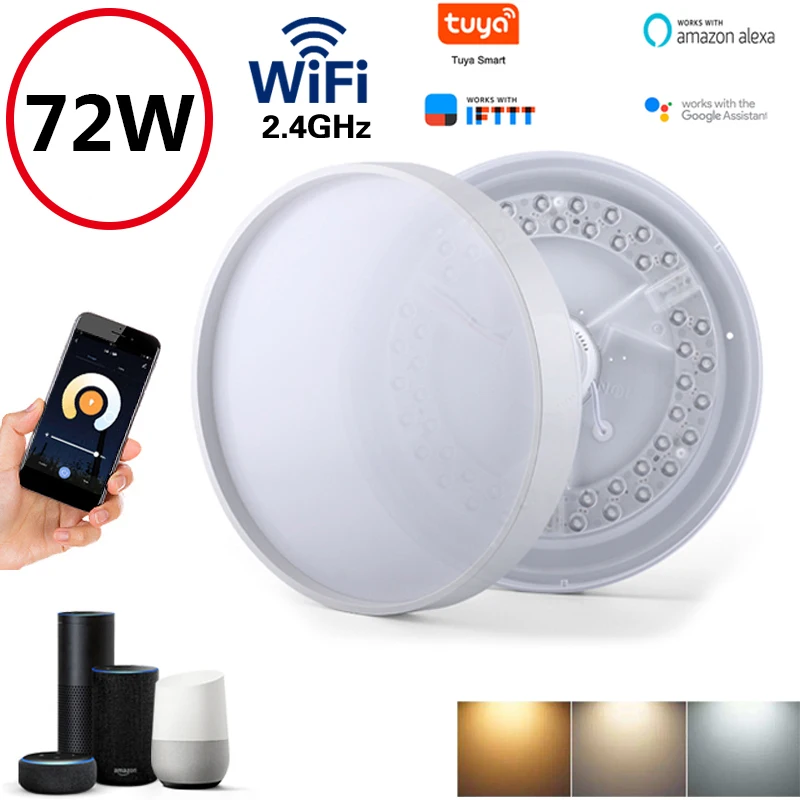Smart LED Потолочные светильники Современные внутреннего освещения Wi Fi