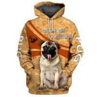 pug 3d hoodies printed pullover men for women funny dog sweatshirts fashion cosplay apparel sweater
