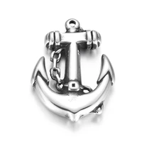stainless steel anchor pendant polished charms 1 5mm hole diy neckalce pendants hook accessories jewelry making supplies