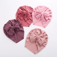 12pclot newborn ribbed bows baby headbands toddler solid knot bow headbandribbe bows turban caps for girls hair accessories