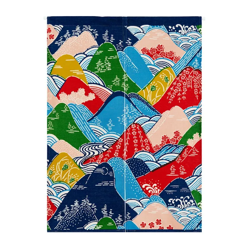 Японский Стиль настенный гобелен Норен из хлопка и льна с декор двери Шторы