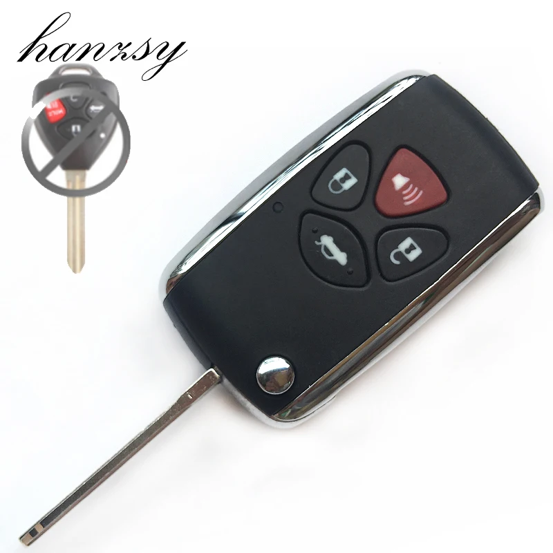 4 кнопки Замена чехол для автомобильного ключа Toyota Camry Avalon Matrix RAV4 Venza Yaris