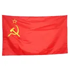 Красный флаг СССР 3x5FT СССР Национальный СССР страны, российский баннер флаг Бельгии 90x150CM