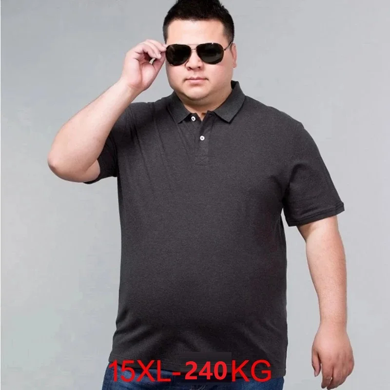 Yaz büyük satış erkekler kısa kollu T-Shirt tees pamuk büyük boy büyük 7XL 8XL 9XL 10XL 12XL 15XL 14XL gevşek tshirt 60 62 64 66 68