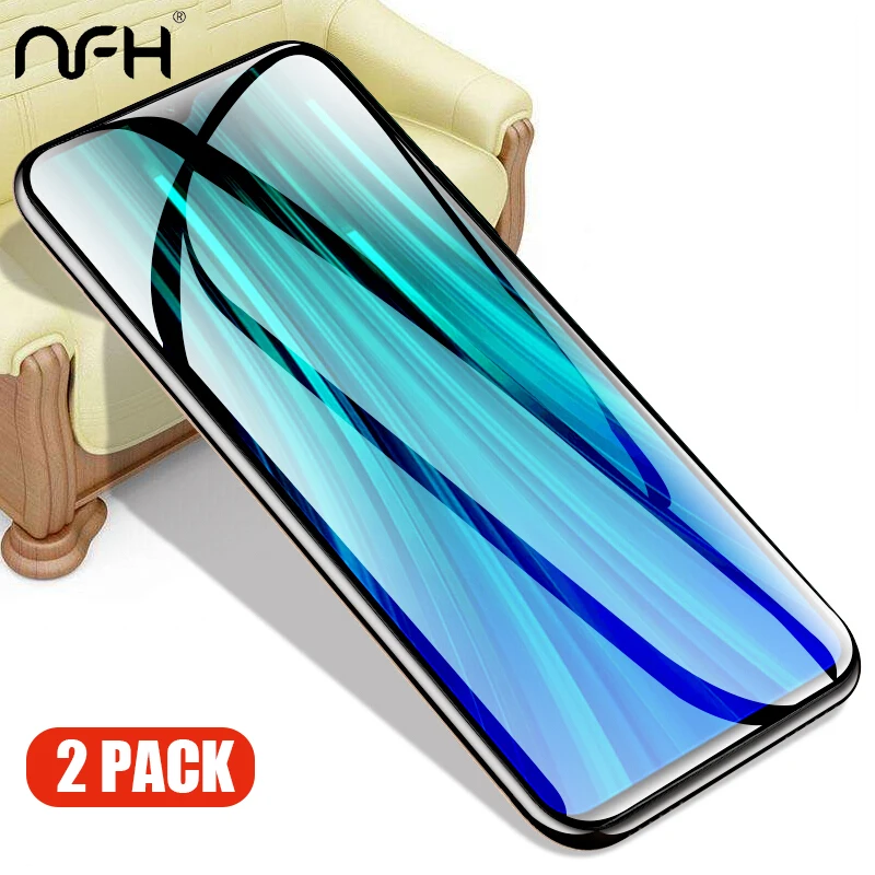 2 шт. закаленное стекло для Xiaomi Redmi Note 8 Защитное экрана полное покрытие Pro
