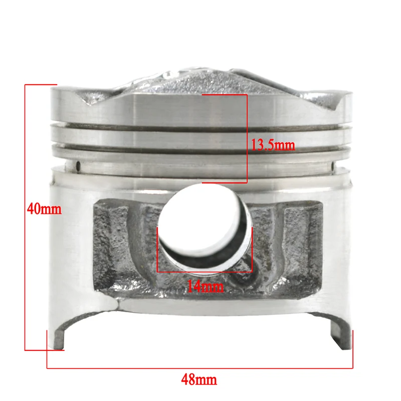 Детали двигателя мотоцикла AHL STD ~ + 50 размер отверстия цилиндра 48 мм 25 5 поршни и