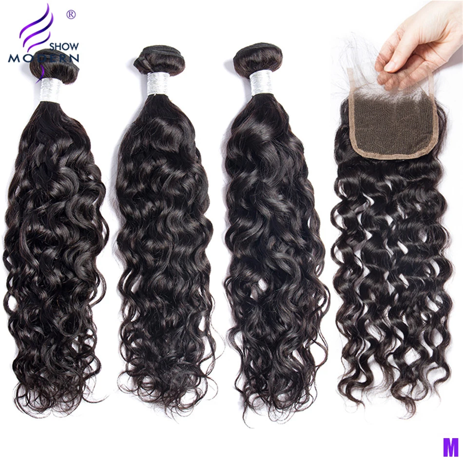 Малазийские волнистые пучки с закрытием современное шоу 3 пучка среднее радио Remy