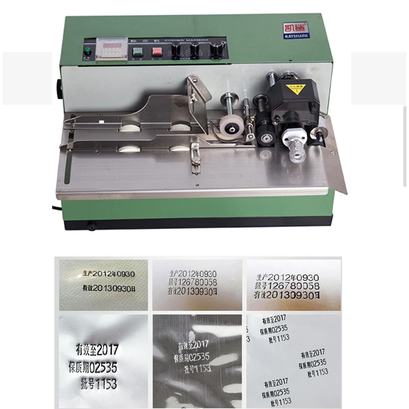 

Automatic Ink Wheel Marking Machine Production Date Serial Number Food Plastic Film Bag Package Colored Printing Coding Machine