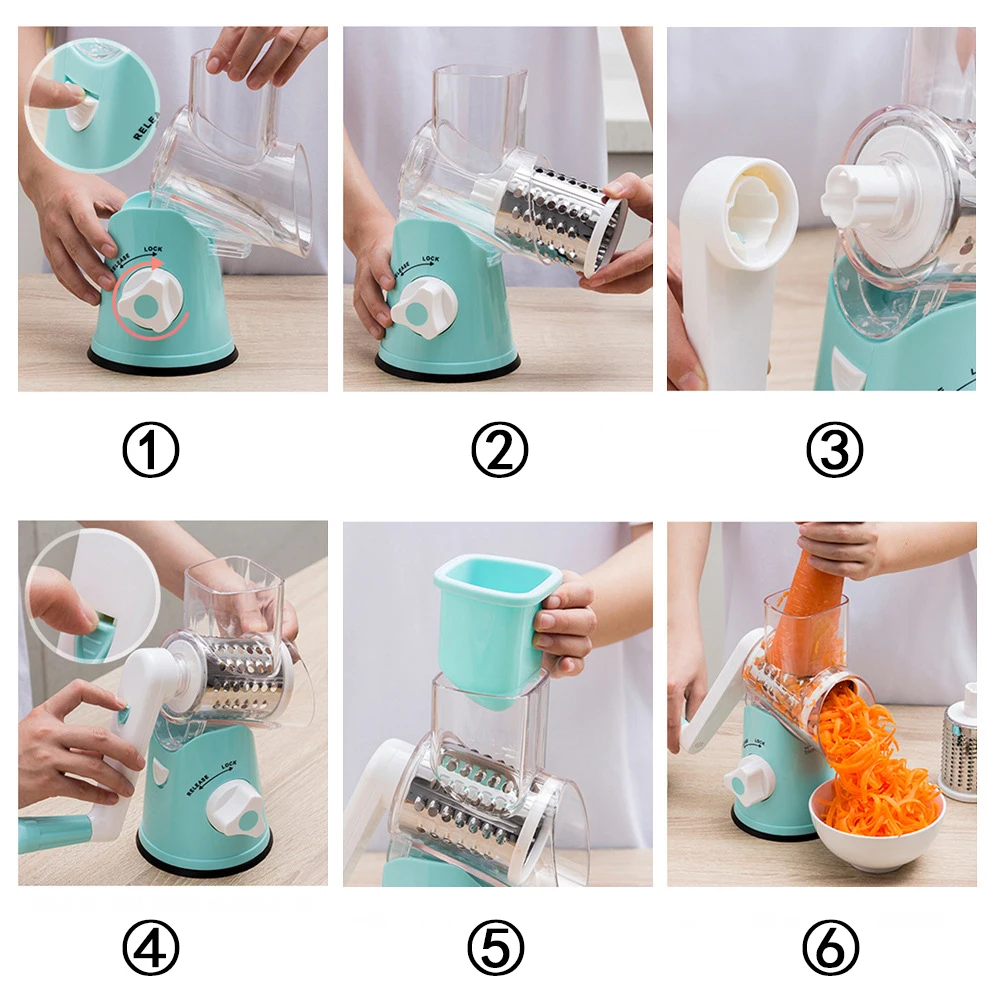 Многофункциональный Нож для овощей с 3 лезвиями измельчителя кухонные