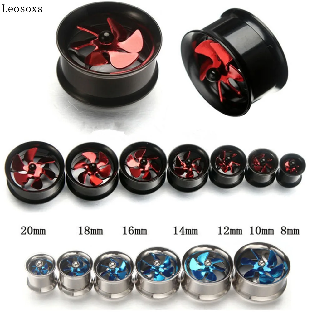 Leosoxs 1 шт. металлическая ветряная мельница расширитель ушей из нержавеющей стали |