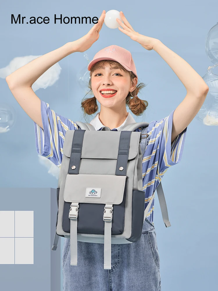 Квадратный 14-дюймовый рюкзак для ноутбука с защитой от кражи Мужской