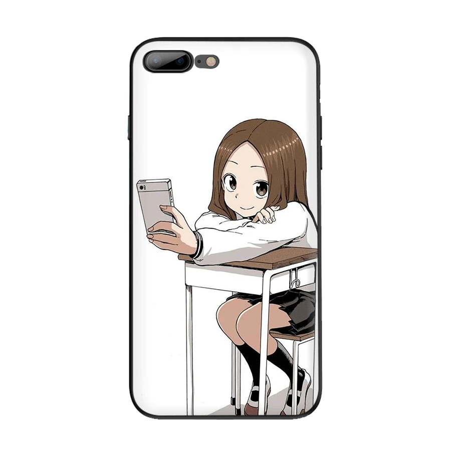 B8 Чехол для мобильного телефона tpu для iPhone 11 Pro XR X XS Max iPhone 7 8 6 6s Plus 5 5S SE чехол Karakai Jozu no Takagi-san - Цвет: B8