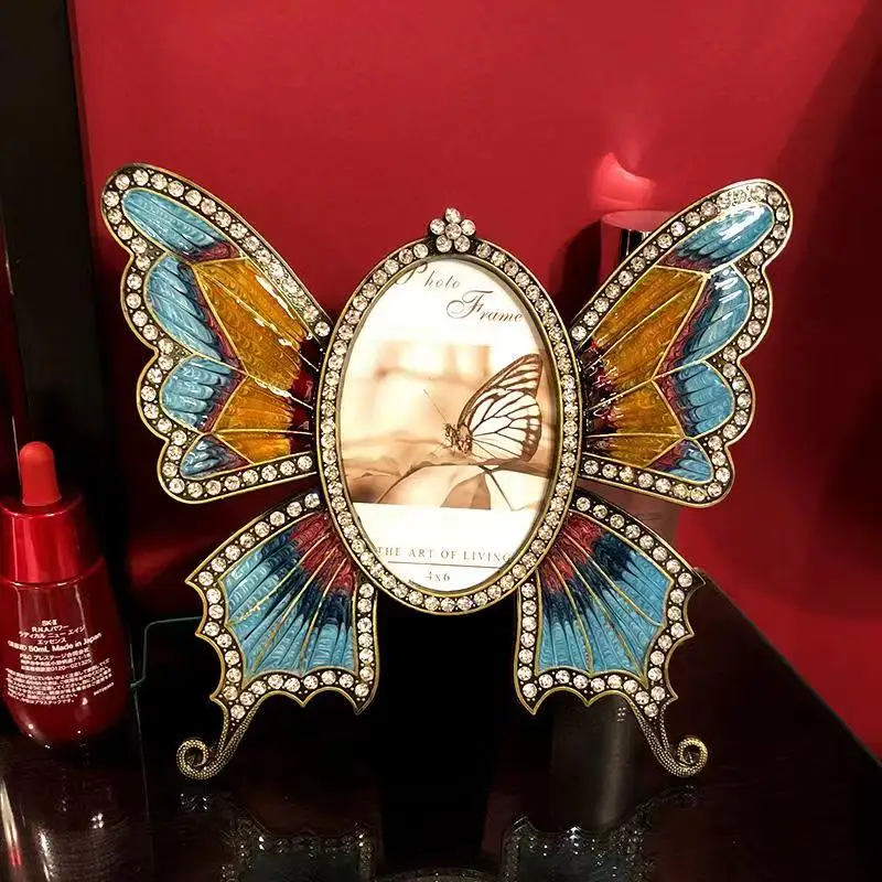 Металлическая фоторамка с изображением бабочки 3 дюйма 5 дюймов 6 красочное