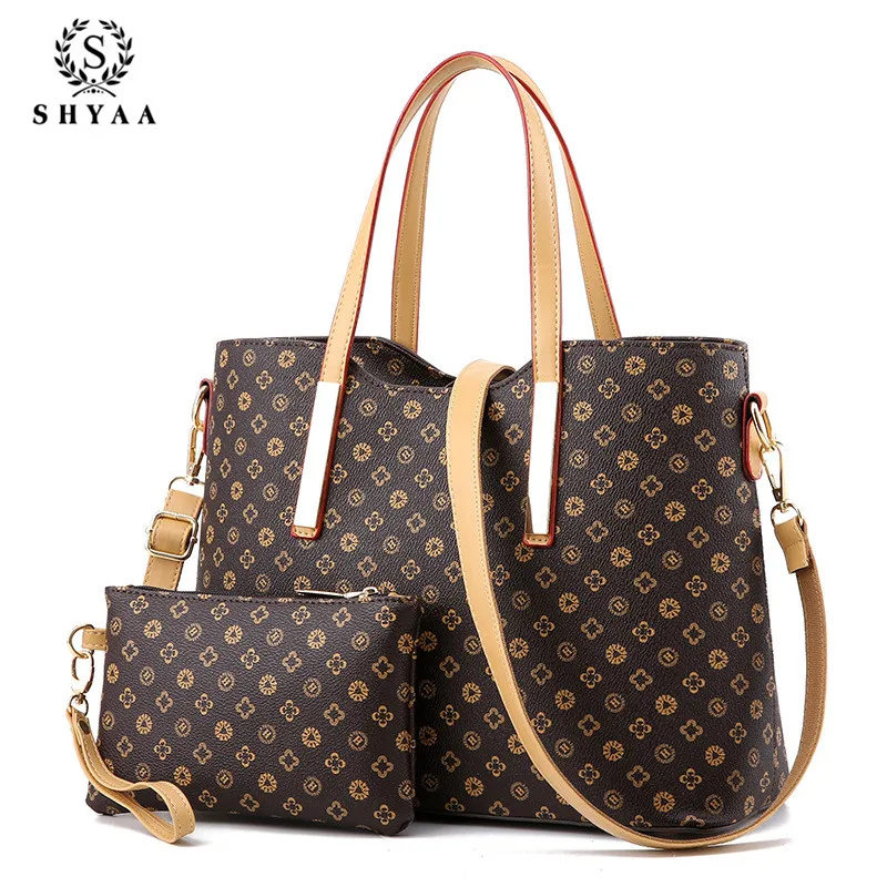 Брендовая женская сумка SHYAA европейские и американские модные сумки два набора