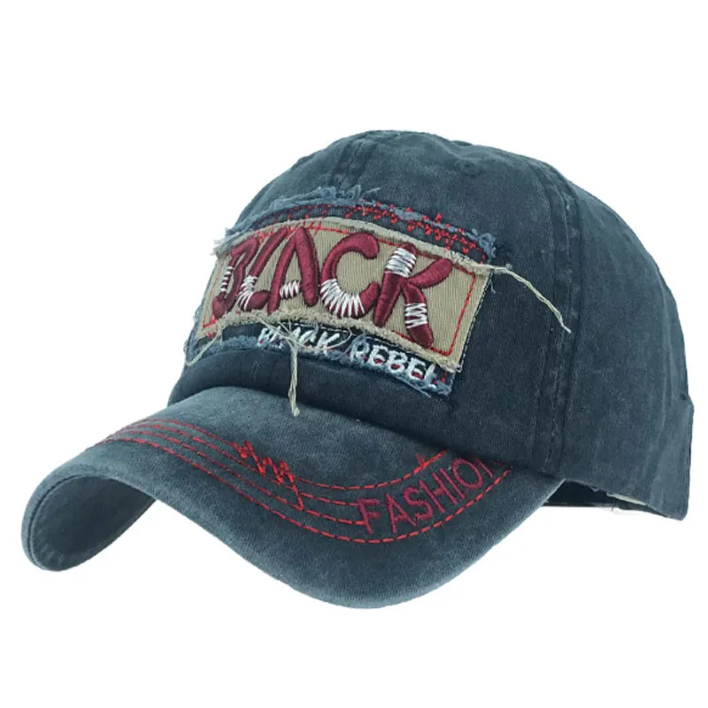 

4 Color Washed Cotton Baseball Cap Snapback Hat Men Women Retro Hip Hop Fitted Caps Casual Letter Casquette Gorra Hombre Bone