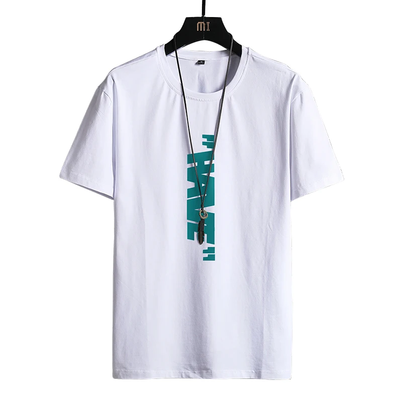 Футболка мужская облегающая с круглым вырезом Повседневная Базовая рубашка