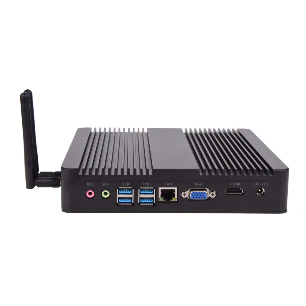 Безвентиляторный мини настольный ПК Windows 10 Barebone Мини компьютер Intel Core i3 i5 i7 4K HTPC HDMI