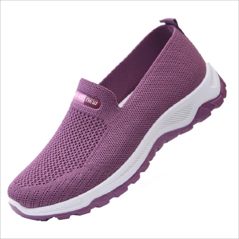 

QICIUS Lightweight Women Flat Slip Chaussures Femme Sneakers Summer Breathable Concise Female Shoes A0003