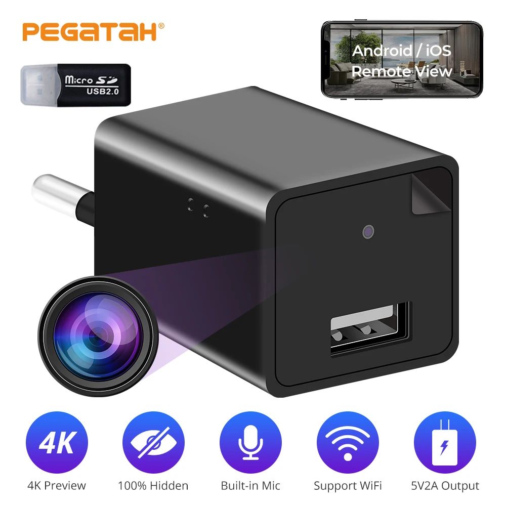 Мини Wi-Fi камера с разъемом 1080P и USB-портом | Электроника