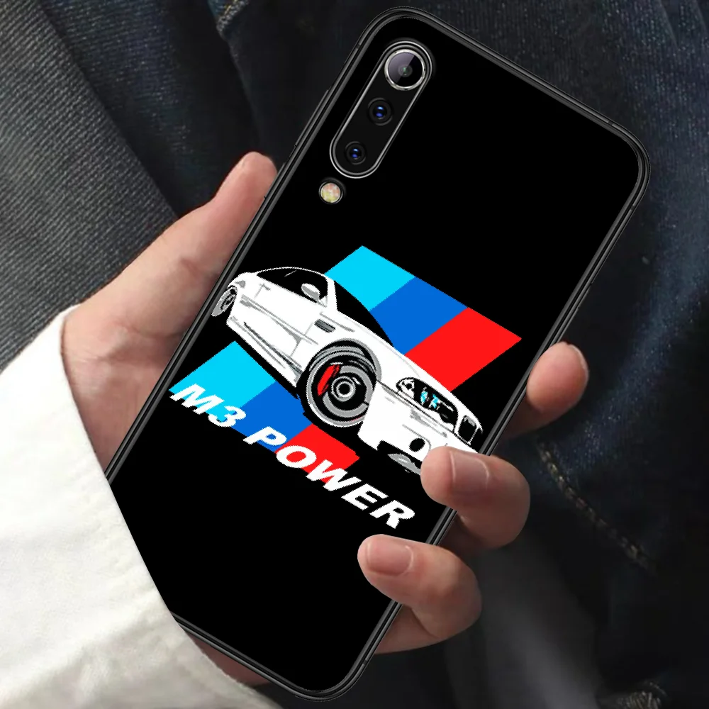 

Bmw Blue Red Sport Car Phone Case For XIAOMI MI Note 8 9 T 10 Pro Lite SE A2 A3 POCO X M MAX 2 3 black Prime Silicone Etui 3D