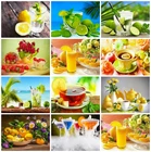 AZQSD Алмазная картина фруктовая мозаика 5d Diy Алмазная вышивка кухонный цветок домашний декор Ручная работа подарок картина Стразы