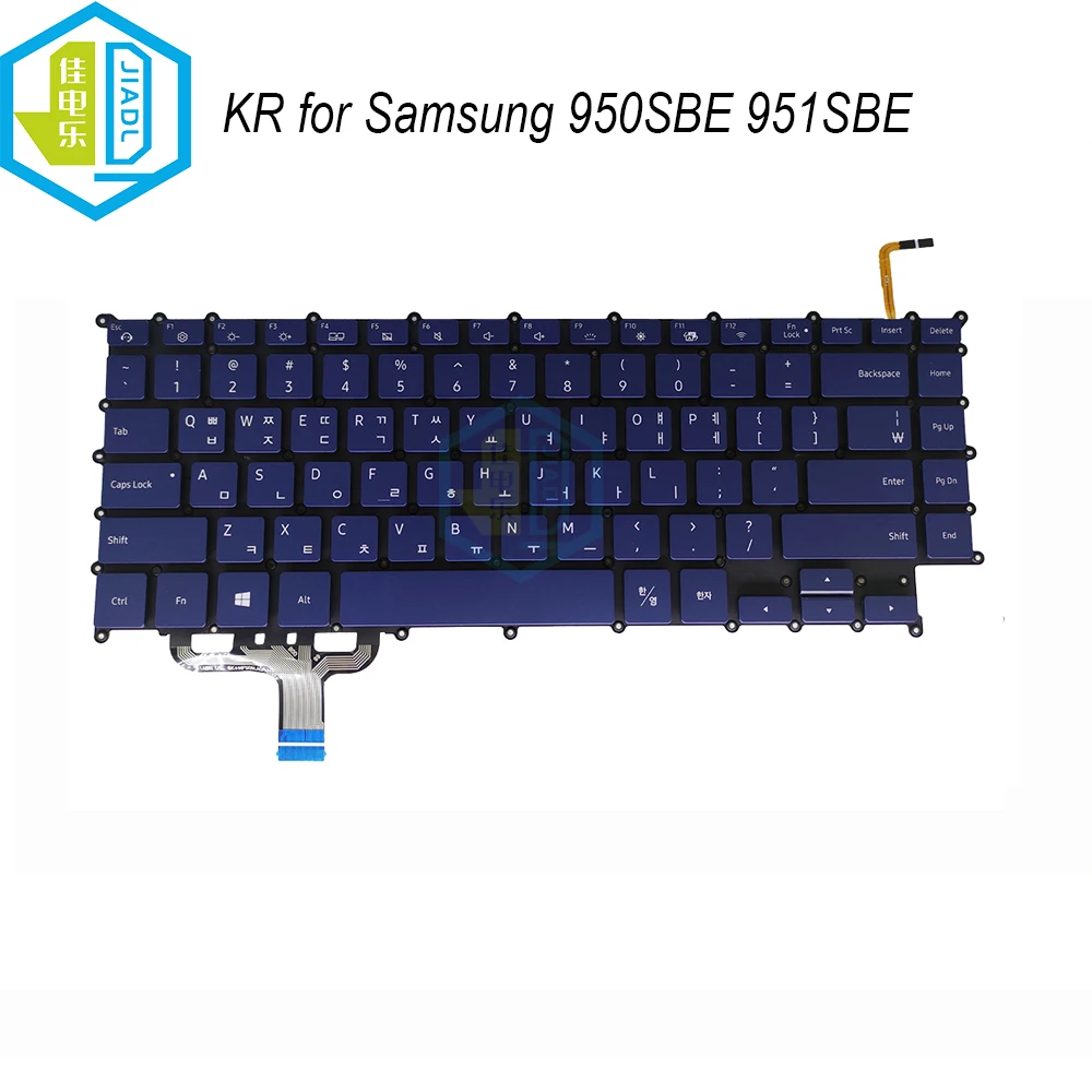 Teclado Coreano Notebook pc Backlit Teclados para Samsung 950sbe Np950sbe Nt950sbe 951sbe kr Qwerty Backlight Computador kb Novo
