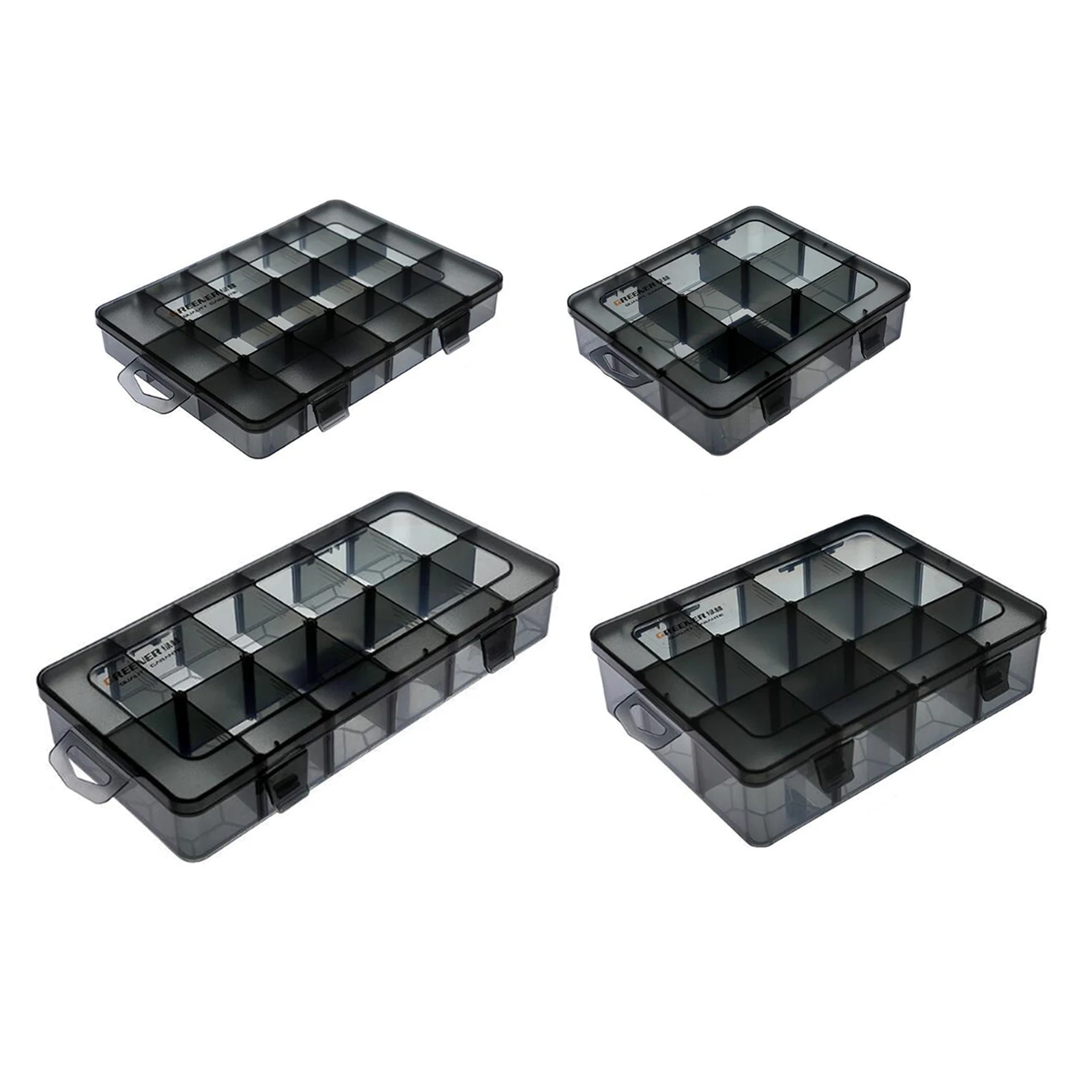 

Compartment Storage Box Bead Screw Earring Jewelry Organizer Box Black