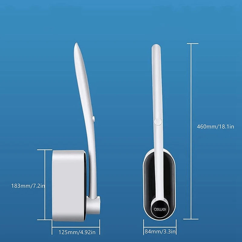 Щетка для унитаза настенная щетка с держателем туалетной щетки и 16 одноразовых