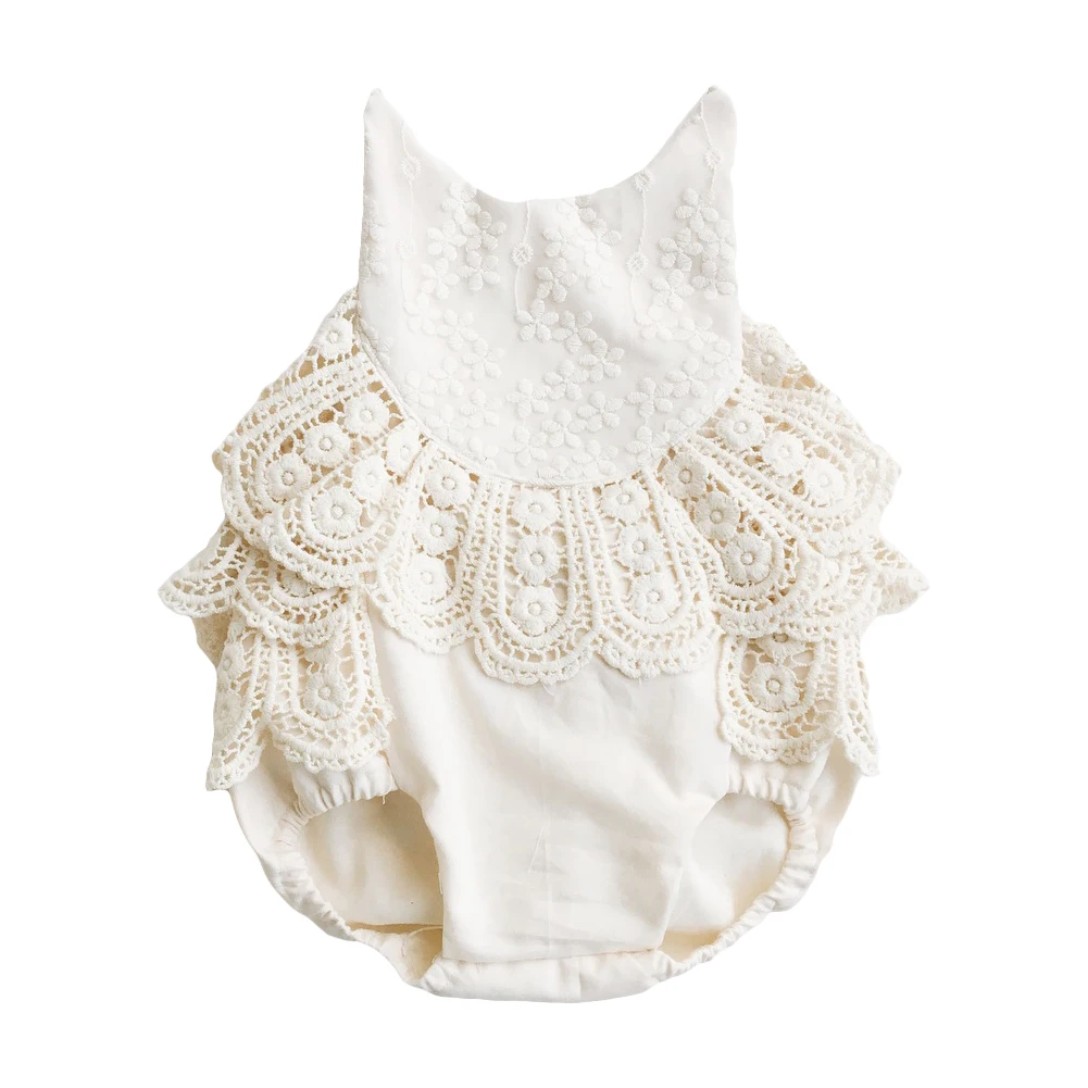 Размер 0-12 мес. комплект для малышей маленьких девочек одежда боди кружевные
