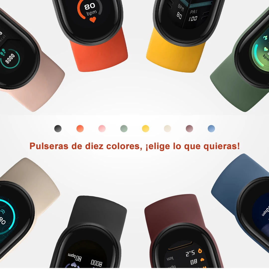 Новинка 2021 умный Браслет Xiaomi Mi Band 6 фитнес-трекер с цветным AMOLED экраном 1 56 дюйма