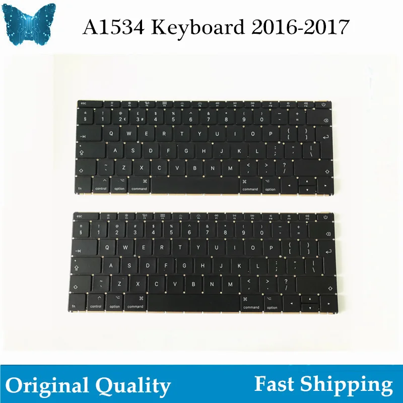 Совершенно новая встроенная английская клавиатура для Macbook Retina 1534 2016 2017|ЖК-экран