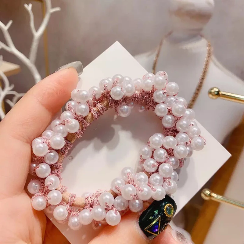 Жемчужные ободки для волос девочек резинка резиновая обувь повязка с характером
