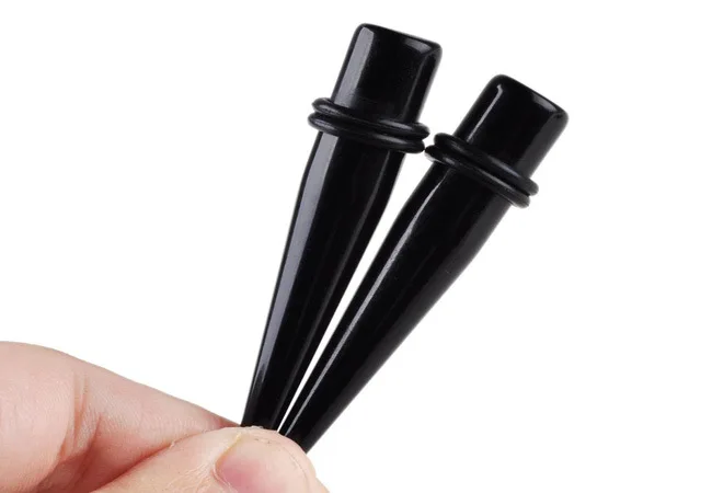 Розовые акриловые ушные калибры 36 шт. конусный туннельный расширитель заглушки