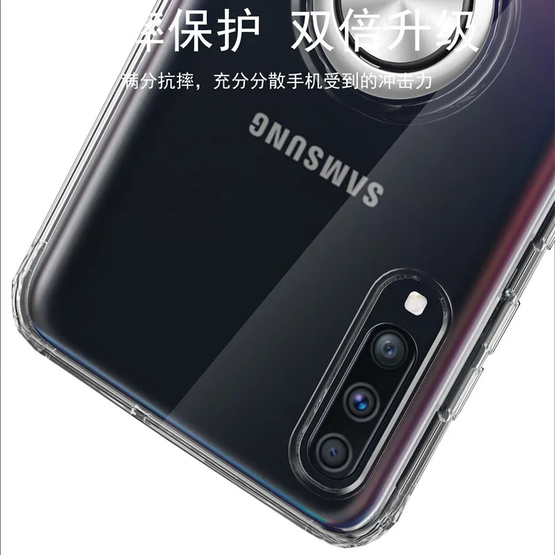 Для samsung Galaxy A70 чехол Clear кольцо из ТПУ телефонные чехлы для samsung A10 A20 A20e A30 A30s A40 A50 A50s A60 A70 A80 A90 чехол