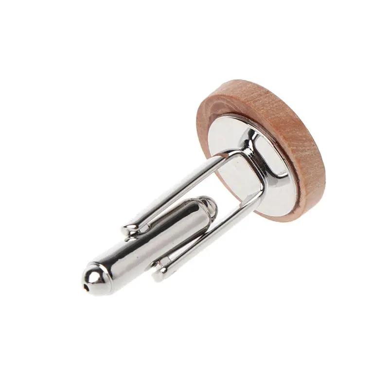 1 пара фанки деревянные Запонки пуговицы Винтажный стиль мужские вечерние